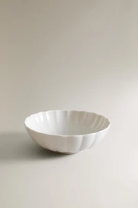 SCALLOPED PORCELAIN BOWL