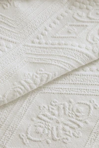 COUVRE-LIT COTON MOTIF GÉOMÉTRIQUE