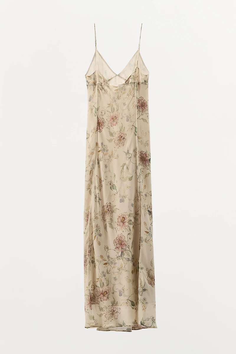 FLORAL PRINT STRAPPY DRESS