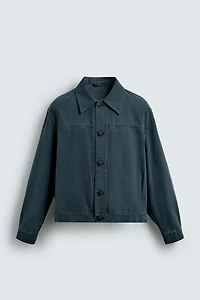 WASHED CROPPED FIT JACKET