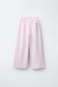 INTERLOCK WIDE LEG PANTS