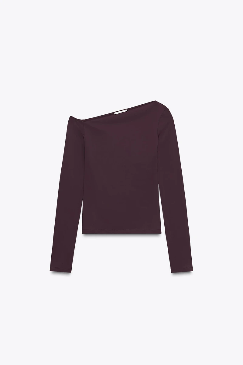 ASYMMETRIC POLYAMIDE T-SHIRT