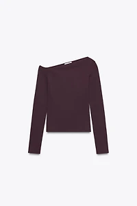 ASYMMETRIC POLYAMIDE T-SHIRT