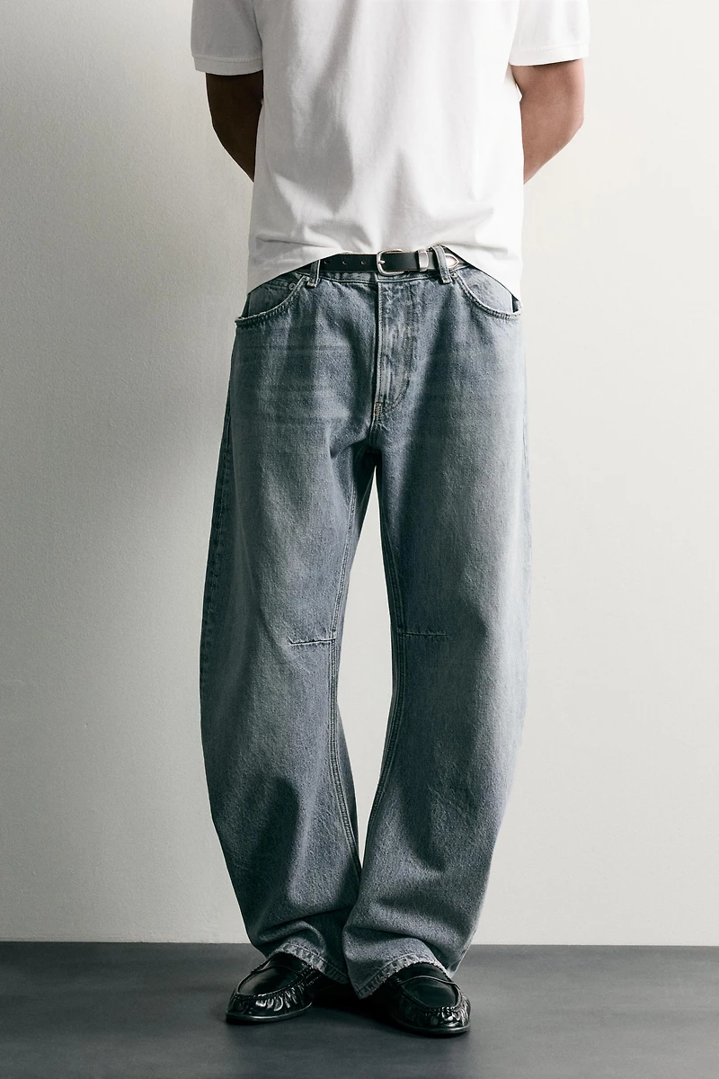 STRAIGHT BARREL FIT JEANS