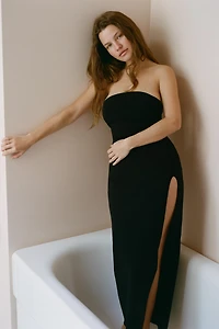KNIT BANDEAU DRESS