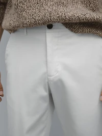 Slim fit textured trousers