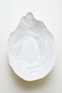 LARGE PORCELAIN SHELL SERVING DISH