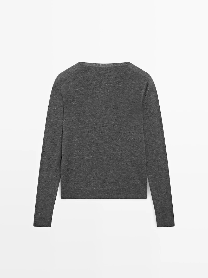 Pull en laine et soie