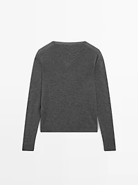 Pull en laine et soie