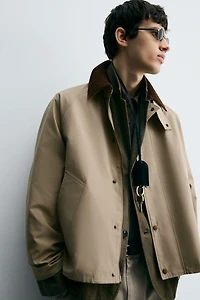 BLOUSON TECHNIQUE COL CONTRASTANT