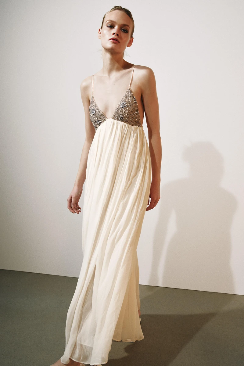 ZW COLLECTION BEADED MIDI DRESS