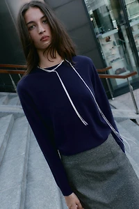LONG SLEEVE 100% CASHMERE SWEATER