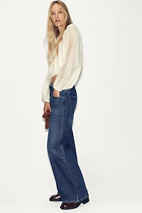BLOUSE FLUIDE À MANCHES BOUFFANTES