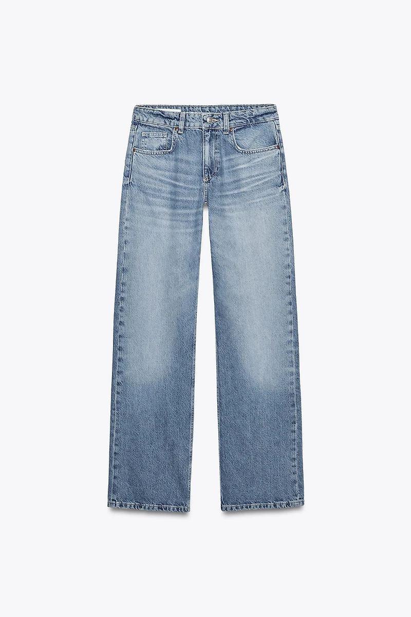 TRF MID-RISE WIDE LEG JEANS