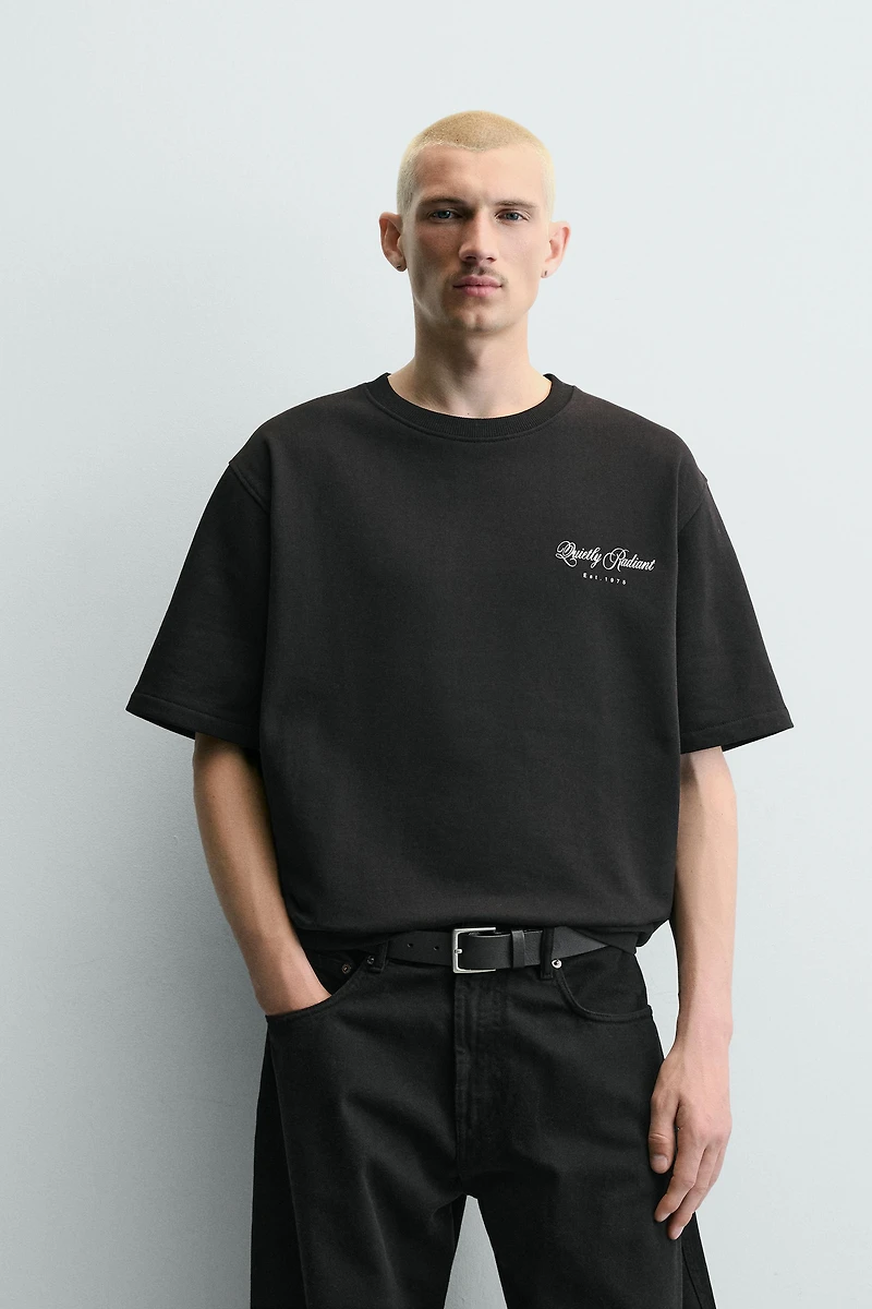TEXT PRINT T-SHIRT
