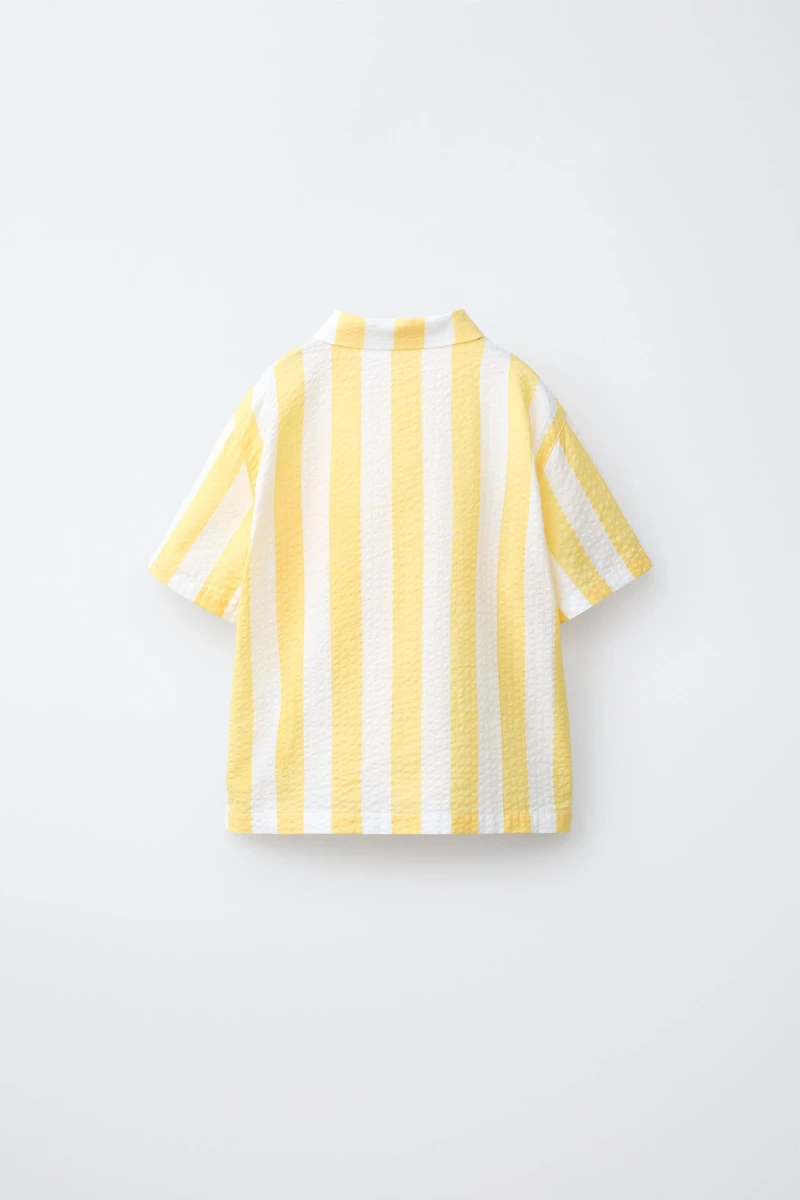 STRIPED SEERSUCKER SHIRT