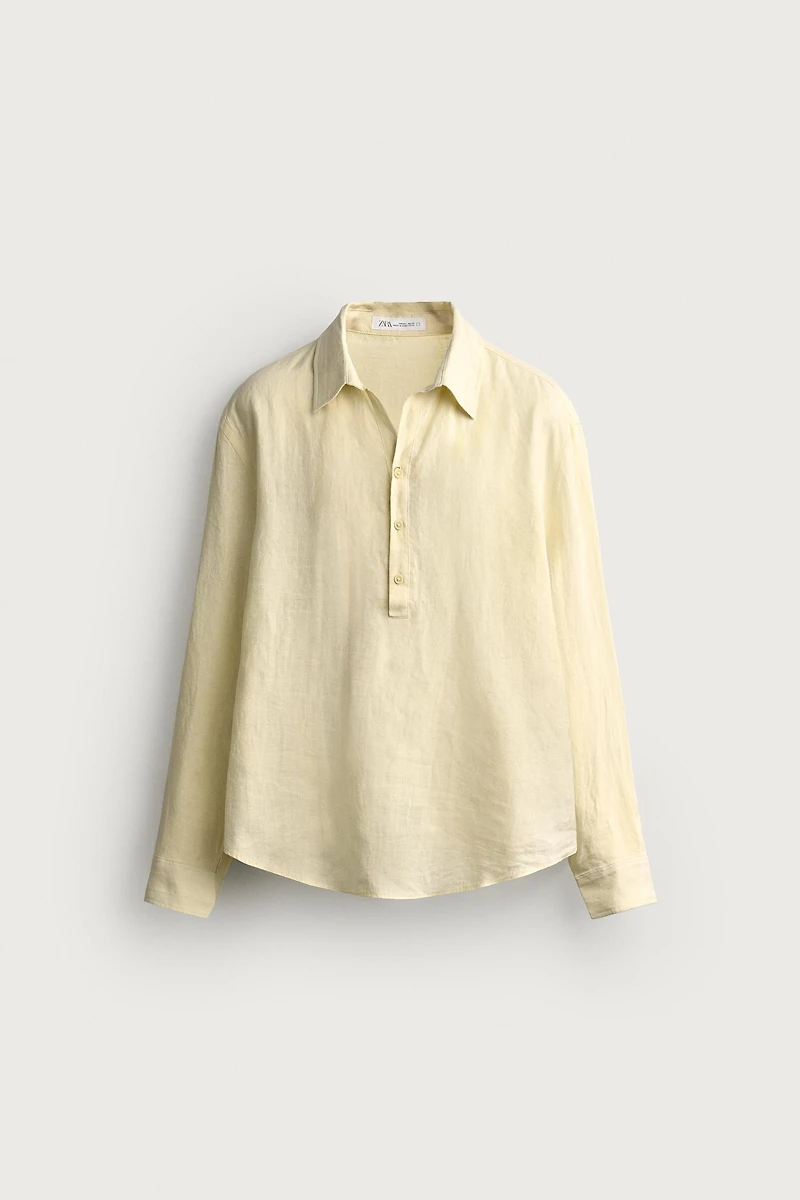 100% LINEN POLO SHIRT