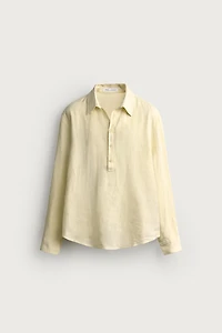 100% LINEN POLO SHIRT