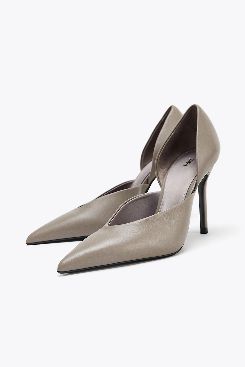 HIGH HEELED LEATHER SHOES
