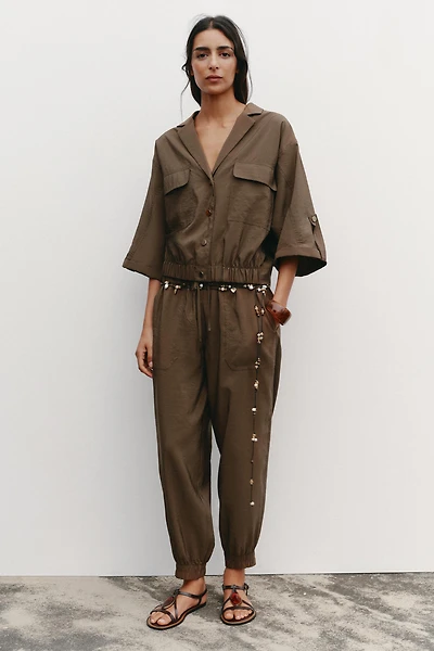 CUFFED HEM PANTS