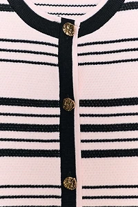 STRIPED BUTTONED TOP
