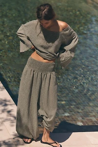 PANTALON À TAILLE ÉLASTIQUE