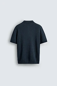 POLO EN MAILLE CÔTELÉE