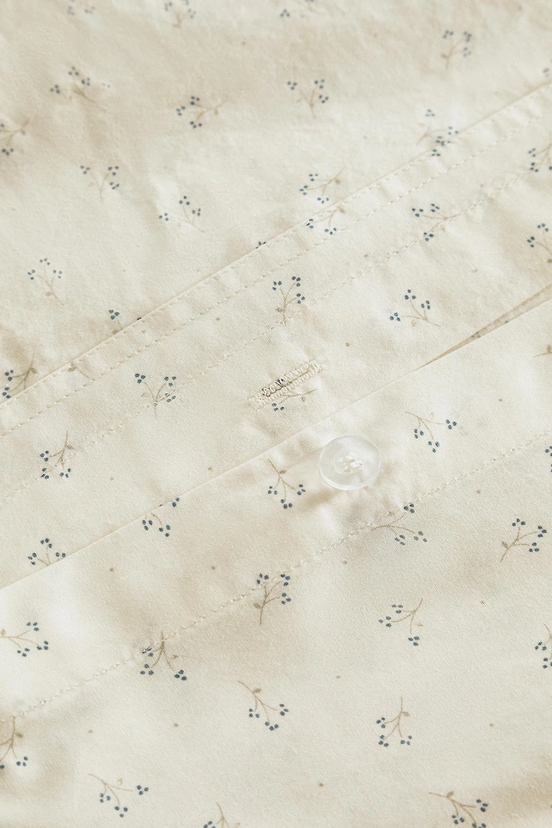 CHILDREN'S COTTON FLAT SHEET WITH MINI FLOWERS