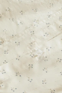 CHILDREN'S COTTON FLAT SHEET WITH MINI FLOWERS