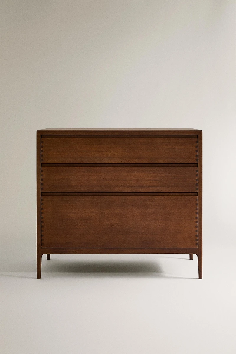 WOODEN DRESSER WITH THREE DRAWERS