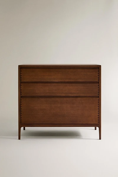 WOODEN DRESSER WITH THREE DRAWERS