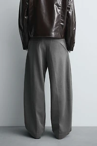 PANTALON BALLOON FIT À PLIS AVEC CEINTURE