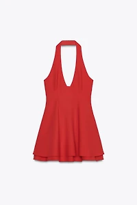 HALTER TWO-LAYER DRESS