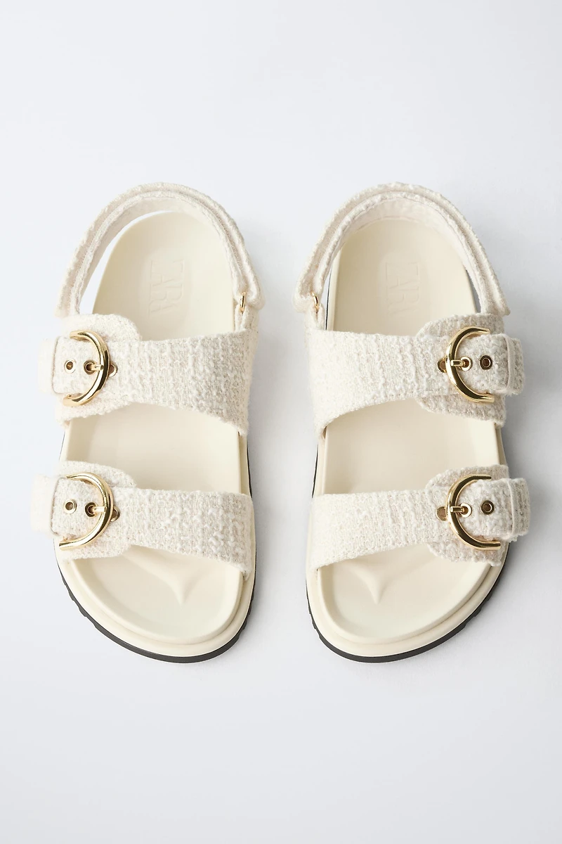 BUCKLED SANDALS