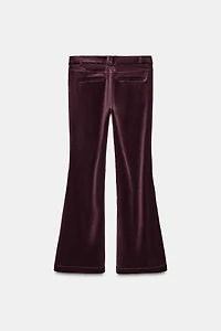 VELVET FLARE PANTS ZW COLLECTION