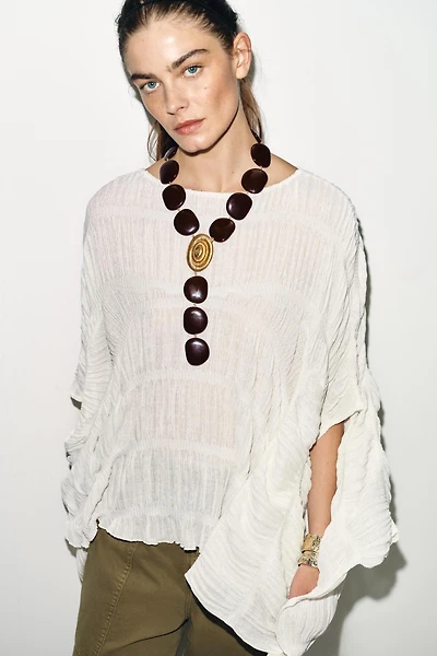 COLLIER PIERRES ET COQUILLAGE