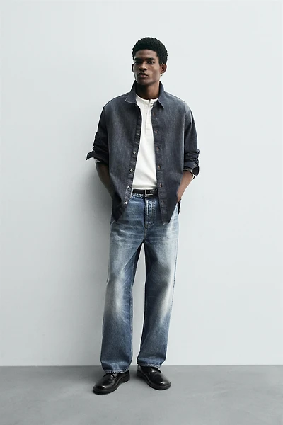 WASHED DENIM SHIRT