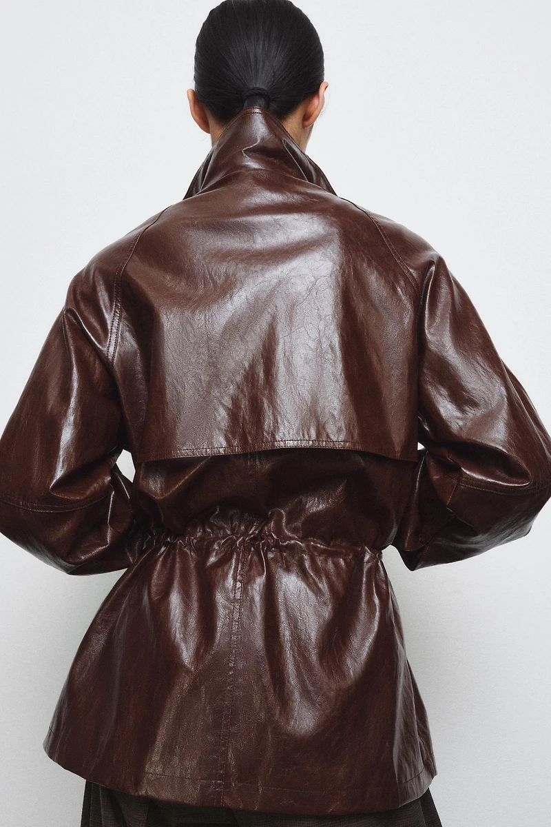 ZW COLLECTION FAUX LEATHER JACKET