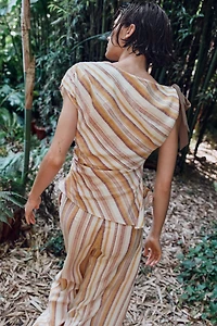 LINEN STRIPED TOP