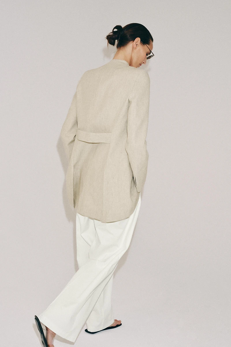 ZW COLLECTION LONG STRIPED BLAZER