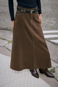 JUPE MIDI EN JEAN Z1975