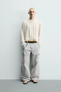 WASHED PARACHUTE CARGO PANTS