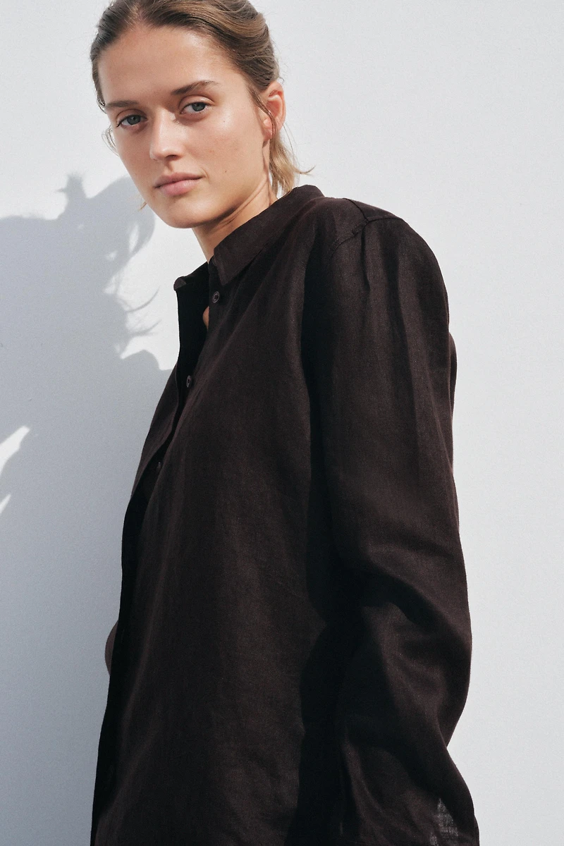 100% LINEN SHIRT ZW COLLECTION