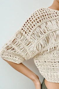 COMBINATION TAPE KNIT TOP