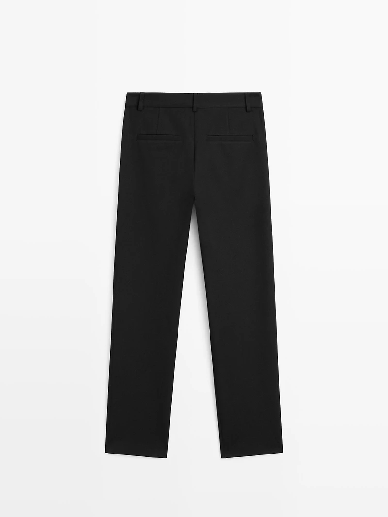 Straight-leg technical trousers