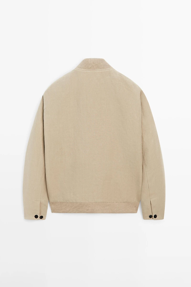 Veste bomber lin