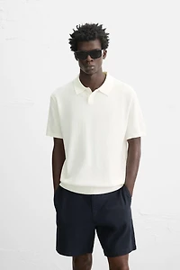 POLO EN MAILLE CÔTELÉE