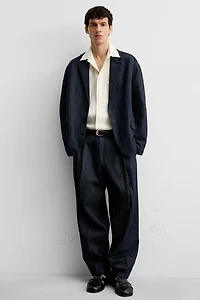 PANTALON DENIM WIDE FIT CROPPED