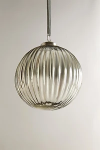 STRIPED BALL CHRISTMAS TREE ORNAMENT