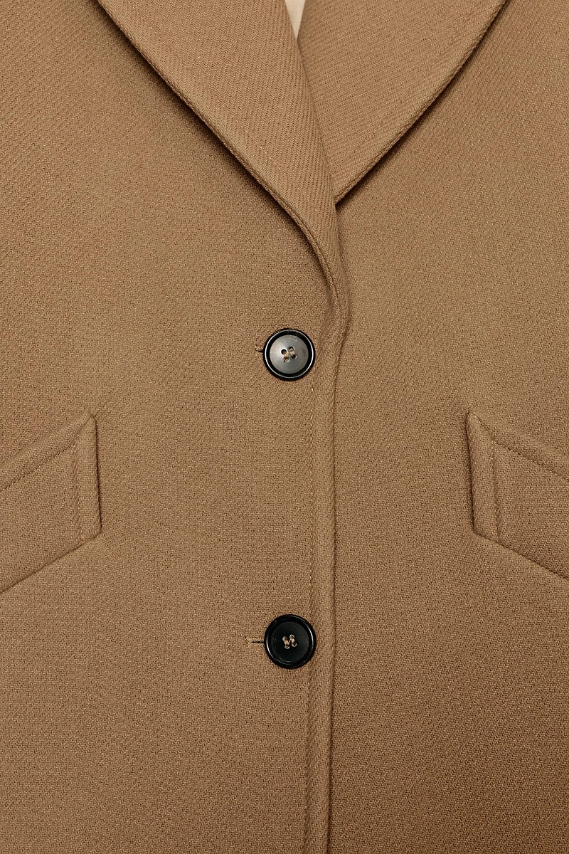 OVERSIZE WOOL BLEND COAT ZW COLLECTION LIMITED EDITION